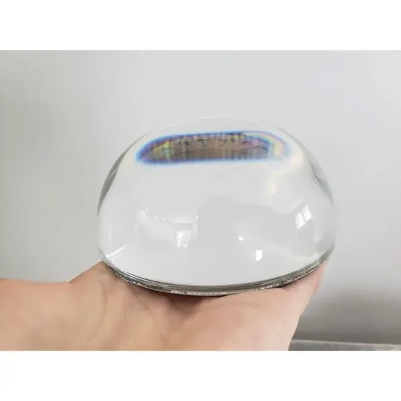 Vintage‎ Punch Studio Monogram Domed Crystal Paperweight K desk office gift work - Picture 5 of 6